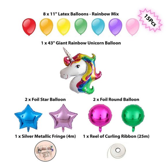 Unicorn balloon bouquet kit - Picture 2 of 2